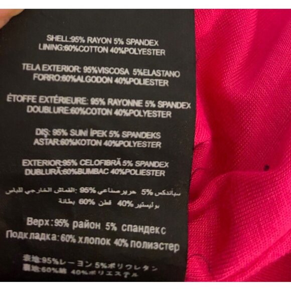 Bebe Dress Bodycon Side Cut Out at Waist Pink Draped Ruched Sleeveless Medium - Picture 7 of 12